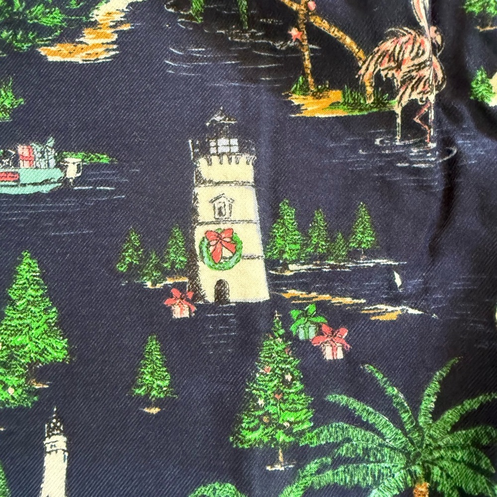 Vineyard Vines Festive Christmas Navy Pajama Pants - Picture 3 of 7